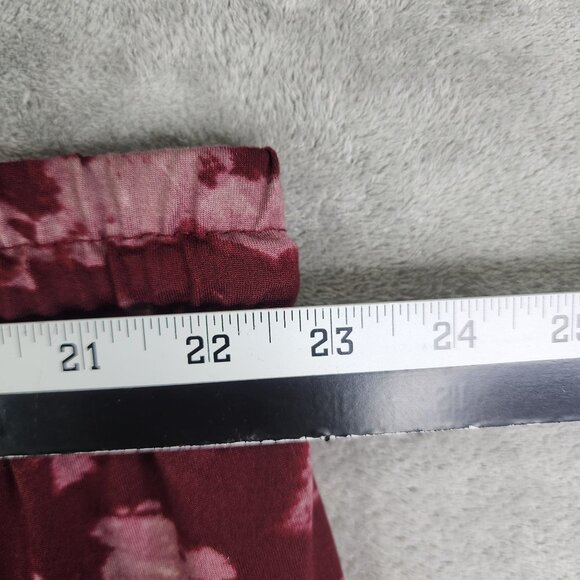 Womens Real Essentials Tie-Dye Burgundy Jogger Pants Elastic Waist Size 3X - Picture 8 of 11